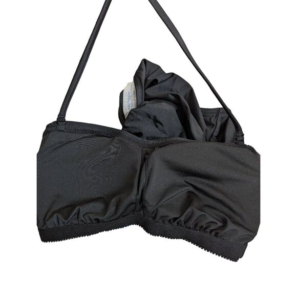 J Crew Ruched one piece black swim suit size 6 - Picture 5 of 11